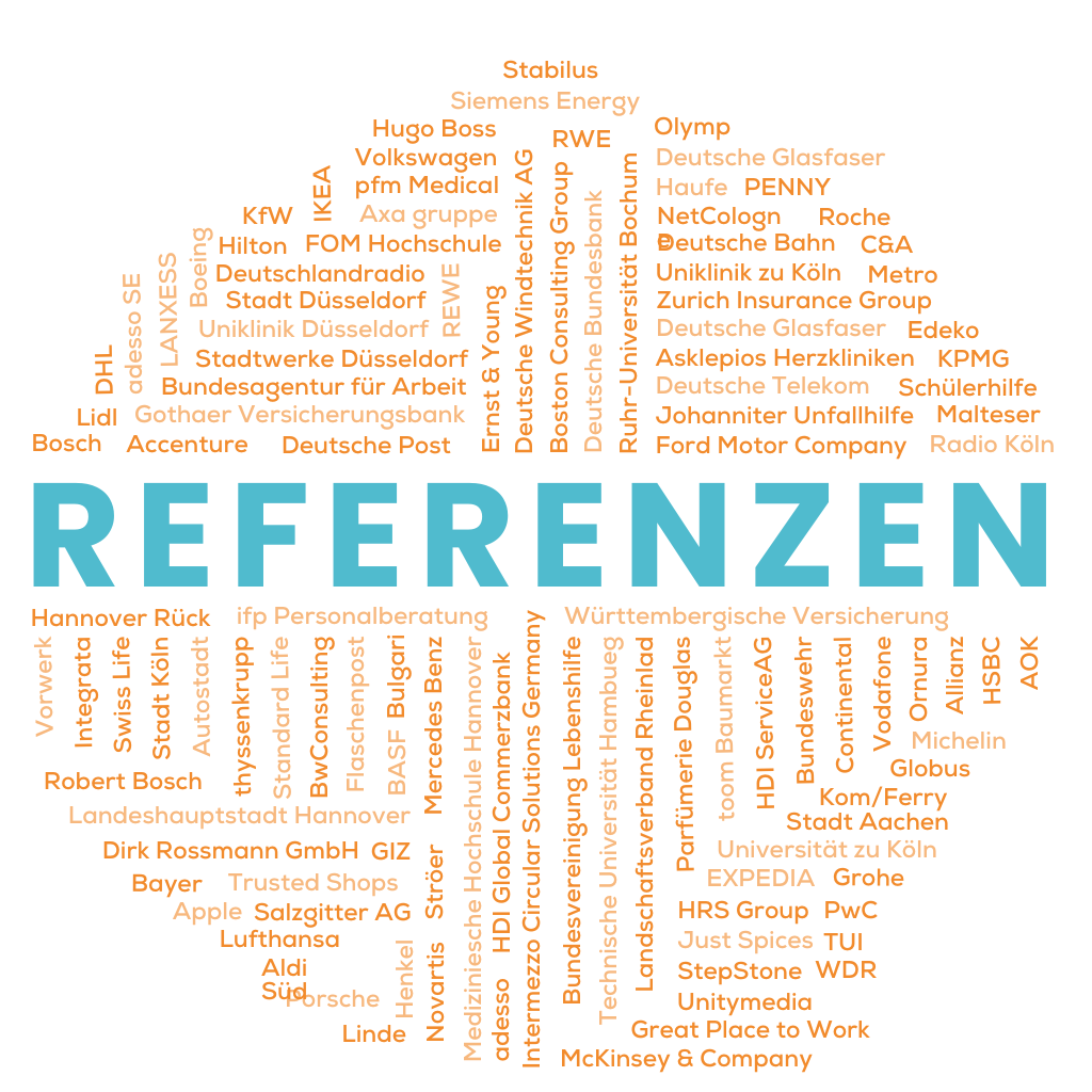 InKonstellation Firmenreferenzen – Übersicht namhafter Unternehmen aus Coaching, Training und Mediation